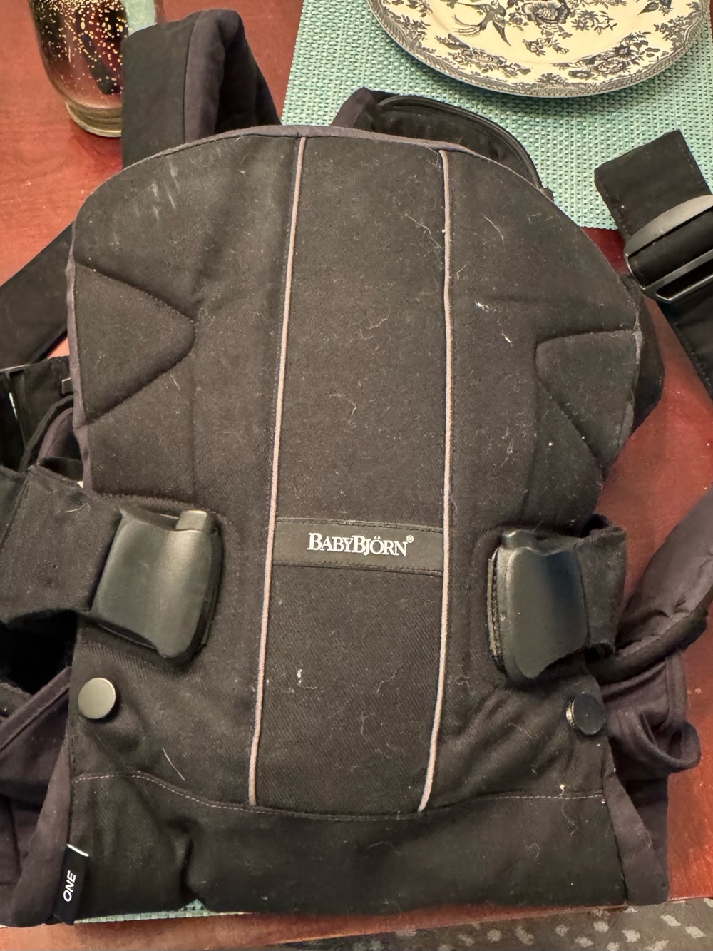 BabyBjorn Black Baby wearer